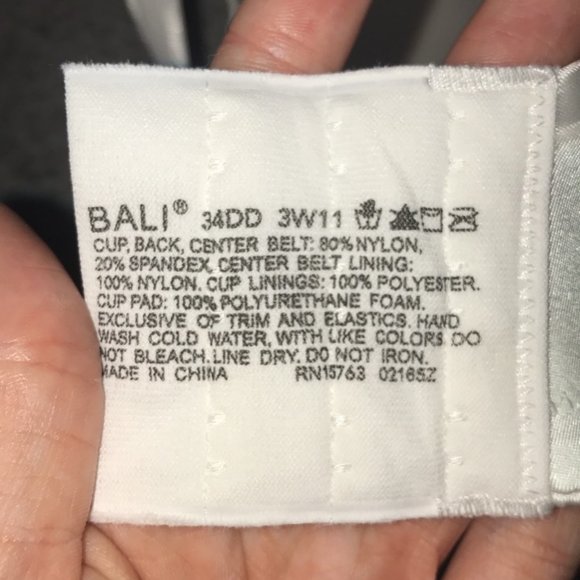 Bali 34 DD White Bra - Picture 3 of 3